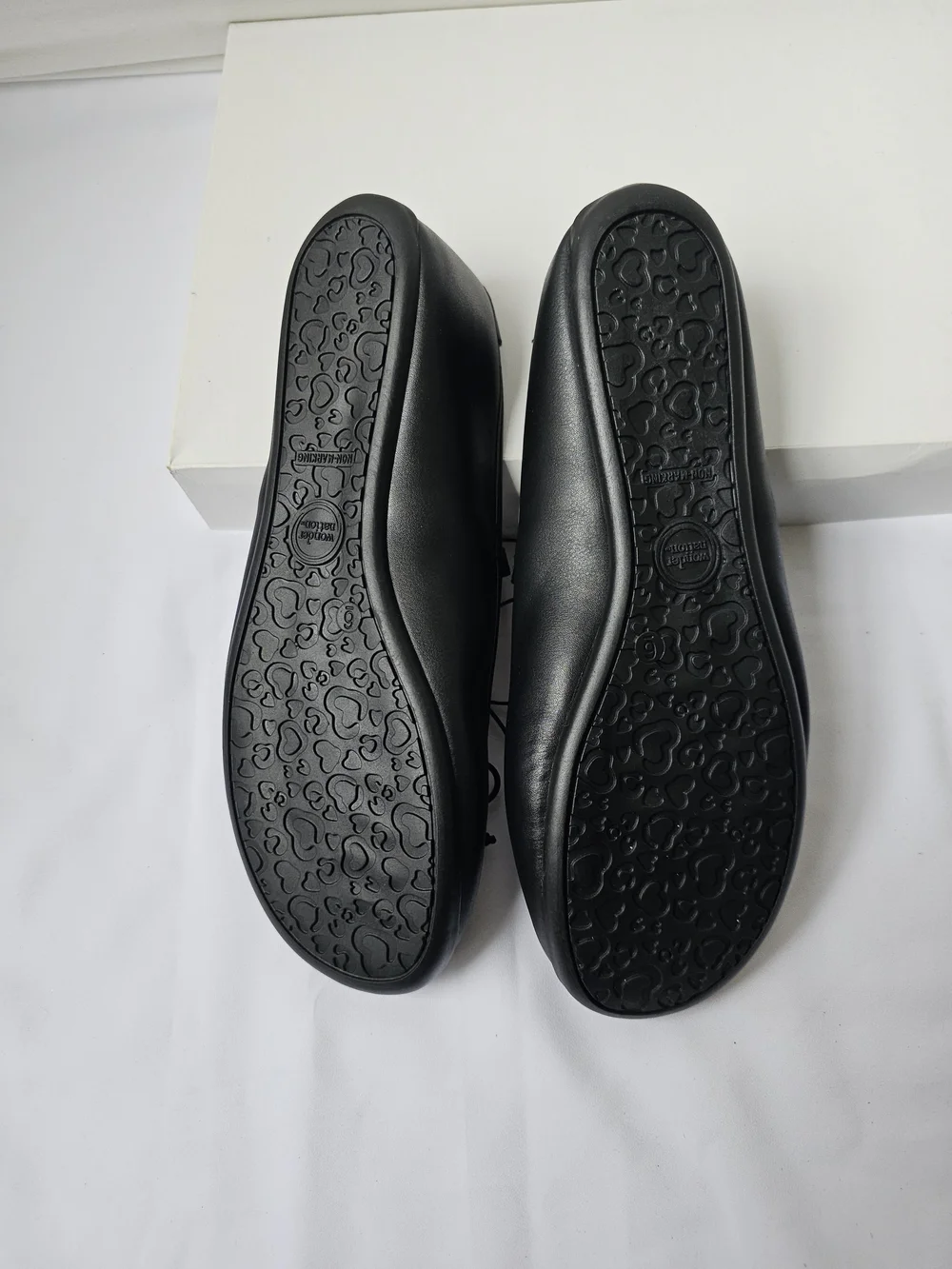 NWT Wonder Nation Black Ballet Flats Girls Sizes 1 & 4 | Memory Foam